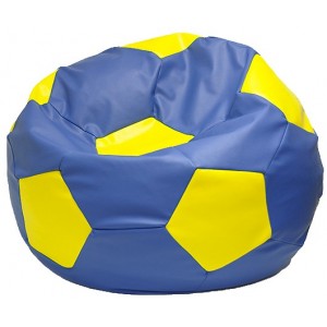 Кресло-мешок Мяч сине-желтый