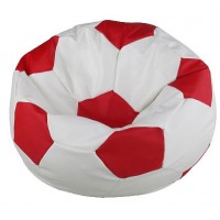 Кресло-мешок Мяч Стандарт красно-белое