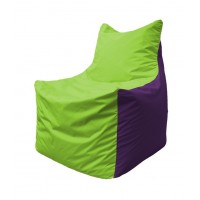 Кресло-мешок Фокс Ф 21-155 (салатовый - фиолетовый)