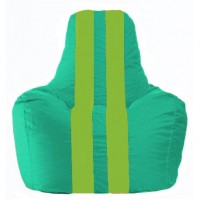 Кресло-мешок Спортинг бирюзовый - салатовый С1.1-294