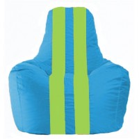 Кресло-мешок Спортинг голубой - салатовый С1.1-276