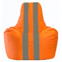 Кресло-мешок Спортинг оранжевый - тёмно-серый С1.1-210