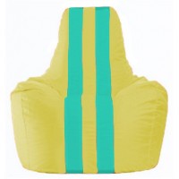Кресло-мешок Спортинг жёлтый - бирюзовый С1.1-264