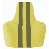 Кресло-мешок Спортинг жёлтый - оливковый С1.1-259
