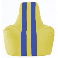 Кресло-мешок Спортинг жёлтый - синий С1.1-254