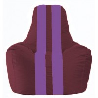 Кресло-мешок Спортинг бордовый - сиреневый С1.1-302