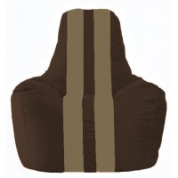 Кресло-мешок Спортинг коричневый - бежевый С1.1-330