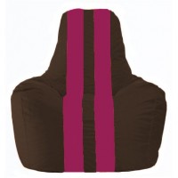 Кресло-мешок Спортинг коричневый - лиловый С1.1-331