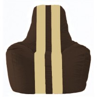 Кресло-мешок Спортинг коричневый - светло-бежевый С1.1-326