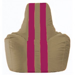 Кресло-мешок Спортинг бежевый - лиловый С1.1-78