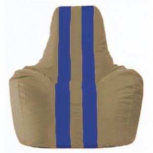 Кресло-мешок Спортинг бежевый - синий С1.1-85