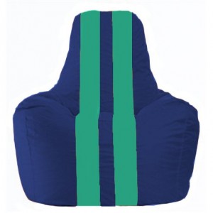 Кресло-мешок Спортинг синий - бирюзовый С1.1-124