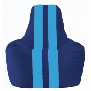 Кресло-мешок Спортинг синий - голубой С1.1-129