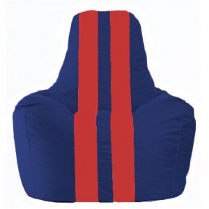 Кресло-мешок Спортинг синий - красный С1.1-122