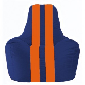 Кресло-мешок Спортинг синий - оранжевый С1.1-127