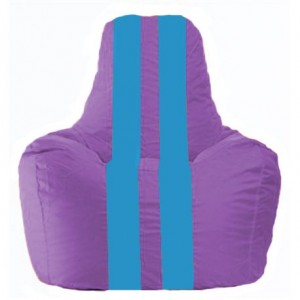 Кресло-мешок Спортинг сиреневый - голубой С1.1-111