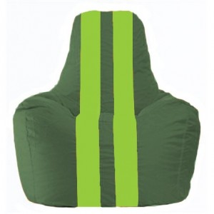 Кресло-мешок Спортинг тёмно-зелёный - салатовый С1.1-63