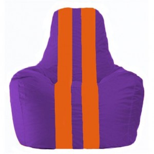 Кресло-мешок Спортинг фиолетовый - оранжевый С1.1-33