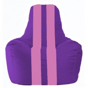 Кресло-мешок Спортинг фиолетовый - розовый С1.1-32
