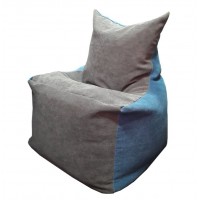 Кресло мешок Фокс серо - голубой